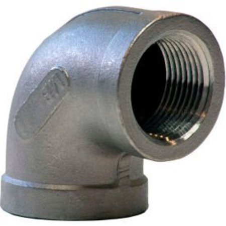 MERIT BRASS 2 In. 304 Stainless Steel 90 Degree Elbow - FNPT - Class 150 - 300 PSI - Import K401-32